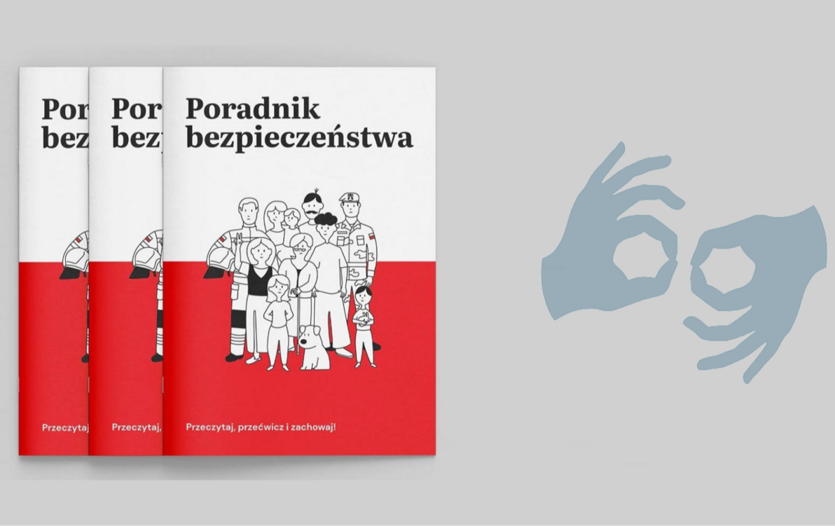 „Poradnik bezpieczeństwa” dostępny w Polskim Języku Migowym