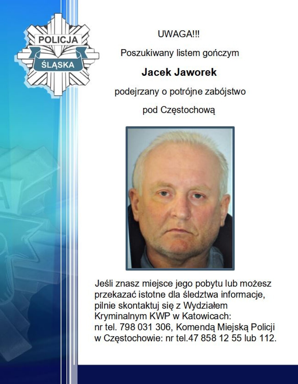 poszukiwany jacek jaworek