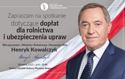 Zdjęcie do Spotkanie z Ministrem Rolnictwa i Rozwoju Wsi Henrykiem Kowalczykiem