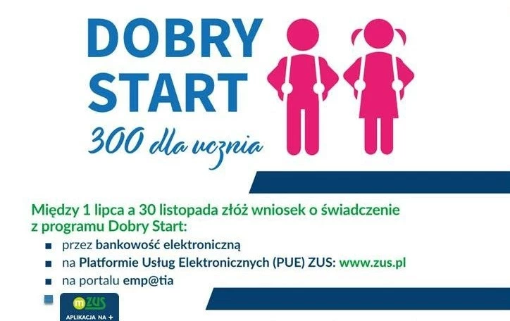 Dobry Start razem z ZUS – wnioski od 1 lipca 2025 r.