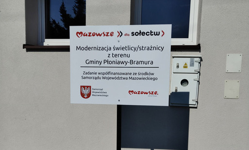 Modernizacja świetlicy/strażnicy z terenu Gminy Płoniawy-Bramura